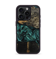 iPhone 16 Pro Wood Phone Case - Jalisa (Green, 802376)