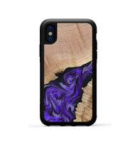 iPhone Xs Wood Phone Case - Alyce (Purple, 802377)