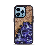 iPhone 14 Pro Wood Phone Case - Ocie (Purple, 802379)