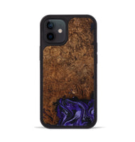 iPhone 12 Wood Phone Case - Simone (Purple, 802380)