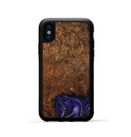 iPhone Xs Wood Phone Case - Simone (Purple, 802380)