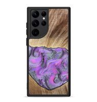 Galaxy S22 Ultra Wood Phone Case - Jailene (Purple, 802381)