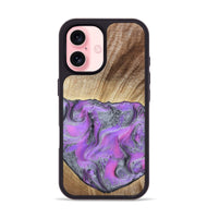 iPhone 16 Wood Phone Case - Jailene (Purple, 802381)