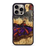 iPhone 16 Pro Max Wood Phone Case - Claud (Red, 802382)