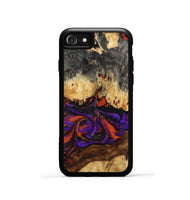 iPhone SE Wood Phone Case - Claud (Red, 802382)