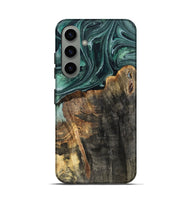 Galaxy S24 Wood Live Edge Phone Case - Dovie (Green, 802431)