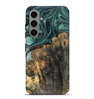 Galaxy S24 Plus Wood Live Edge Phone Case - Dovie (Green, 802431)