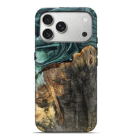 iPhone 17 Pro Max Wood Live Edge Phone Case - Dovie (Green, 802431)