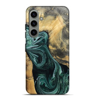 Galaxy S24 Plus Wood Live Edge Phone Case - Stacie (Green, 802436)