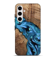 Galaxy S25 Plus Wood Live Edge Phone Case - Spencer (Blue, 802437)