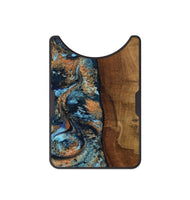 Alloy Wood Wallet - Abagail (Teal & Gold, 802449)