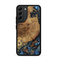 Galaxy S22 Plus Wood Phone Case - Helena (Teal & Gold, 802450)