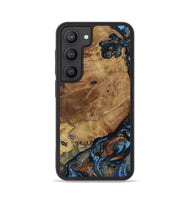 Galaxy S23 Wood Phone Case - Helena (Teal & Gold, 802450)