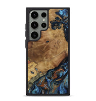 Galaxy S24 Ultra Wood Phone Case - Helena (Teal & Gold, 802450)