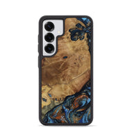 Galaxy S25 Wood Phone Case - Helena (Teal & Gold, 802450)