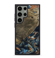 Galaxy S24 Ultra Wood Phone Case - Daron (Teal & Gold, 802461)