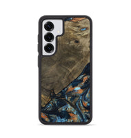 Galaxy S25 Wood Phone Case - Daron (Teal & Gold, 802461)