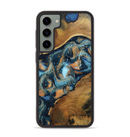Galaxy S23 Plus Wood Phone Case - Teddy (Teal & Gold, 802462)