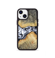 iPhone 13 mini Wood Phone Case - Nash (Black & White, 803410)