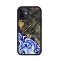 iPhone 12 Wood Phone Case - Leia (Blue, 803619)