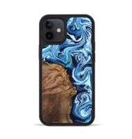 iPhone 12 Wood Phone Case - Oaklynn (Blue, 803622)
