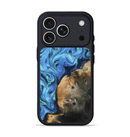 iPhone 17 Pro Wood Phone Case - Sadye (Blue, 803821)