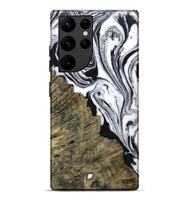 Galaxy S22 Ultra Wood Live Edge Phone Case - Archer (Black & White, 804161)