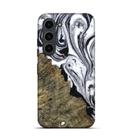 Galaxy S23 Wood Live Edge Phone Case - Archer (Black & White, 804161)