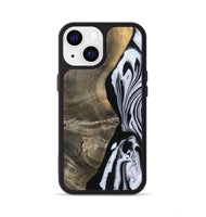 iPhone 13 Wood Phone Case - Malinda (Black & White, 804208)