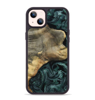 iPhone 14 Plus Wood Phone Case - Simeon (Green, 804303)