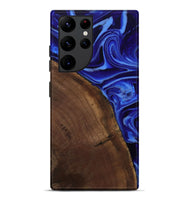 Galaxy S22 Ultra Wood Live Edge Phone Case - Paralee (Blue, 804388)