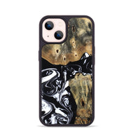 iPhone 14 Wood Phone Case - Jaiden (Black & White, 804581)