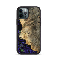 iPhone 12 Pro Wood Phone Case - Earnest (Purple, 804596)