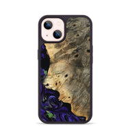 iPhone 14 Wood Phone Case - Earnest (Purple, 804596)