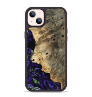 iPhone 14 Plus Wood Phone Case - Earnest (Purple, 804596)