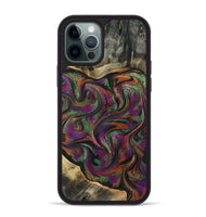 iPhone 12 Pro Max Wood Phone Case - Anya (Green, 804733)