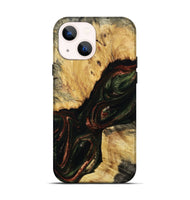 iPhone 14 Wood Live Edge Phone Case - Tabitha (Green, 804740)