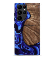Galaxy S22 Ultra Wood Live Edge Phone Case - Norah (Blue, 804877)