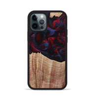 iPhone 12 Pro Wood Phone Case - Elza (Red, 804906)