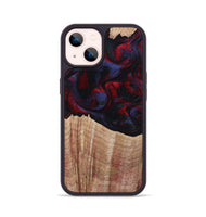 iPhone 14 Wood Phone Case - Elza (Red, 804906)