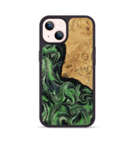 iPhone 14 Wood Phone Case - Kelis (Green, 804917)