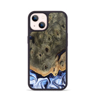 iPhone 14 Wood Phone Case - Saul (Blue, 804944)