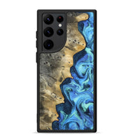 Galaxy S22 Ultra Wood Phone Case - Cathy (Blue, 804945)