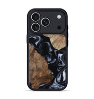 iPhone 17 Pro Wood Phone Case - Louella (Black & White, 805193)