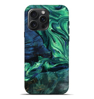 iPhone 16 Pro Max Wood Live Edge Phone Case - Kyle (Green, 805243)