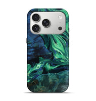 iPhone 17 Pro Wood Live Edge Phone Case - Kyle (Green, 805243)