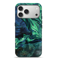 iPhone 17 Pro Max Wood Live Edge Phone Case - Kyle (Green, 805243)