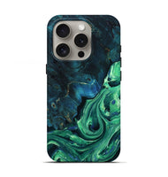iPhone 16 Pro Wood Live Edge Phone Case - Oaklyn (Green, 805244)
