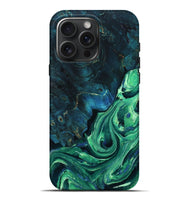 iPhone 16 Pro Max Wood Live Edge Phone Case - Oaklyn (Green, 805244)