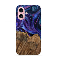 iPhone 17 Wood Live Edge Phone Case - Dwight (Purple, 805255)